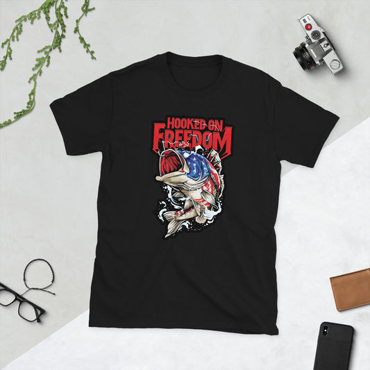 Hooked on Freedom T-Shirt - PrintWave